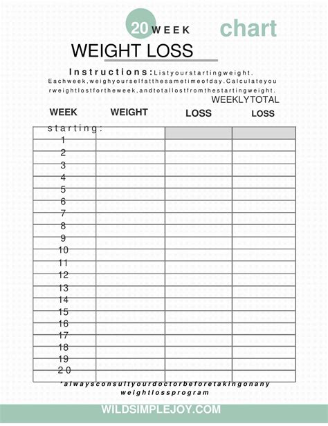 En12 Week Weight Loss Tracker Template