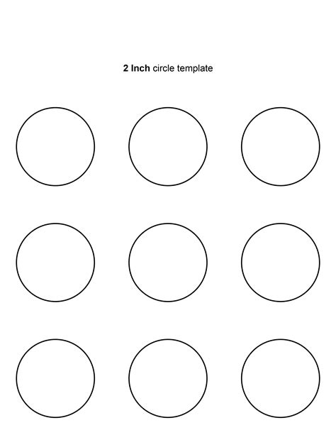 En2 Inch Circle Template Printable