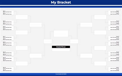En32 Team Bracket Template Excel