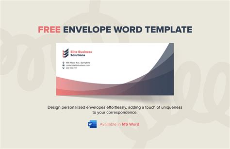 En5X7 Envelope Template Word
