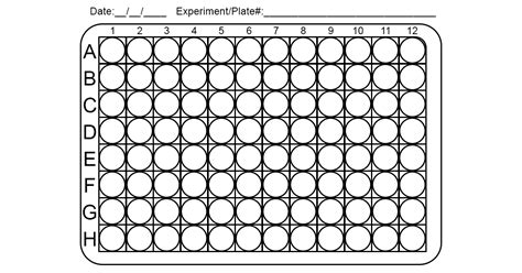 En96 Well Plate Layout Template Excel