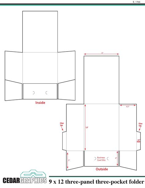En9X12 Folder Template Indesign