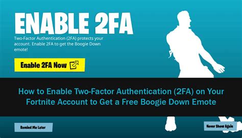 enable 2fa fortnite account