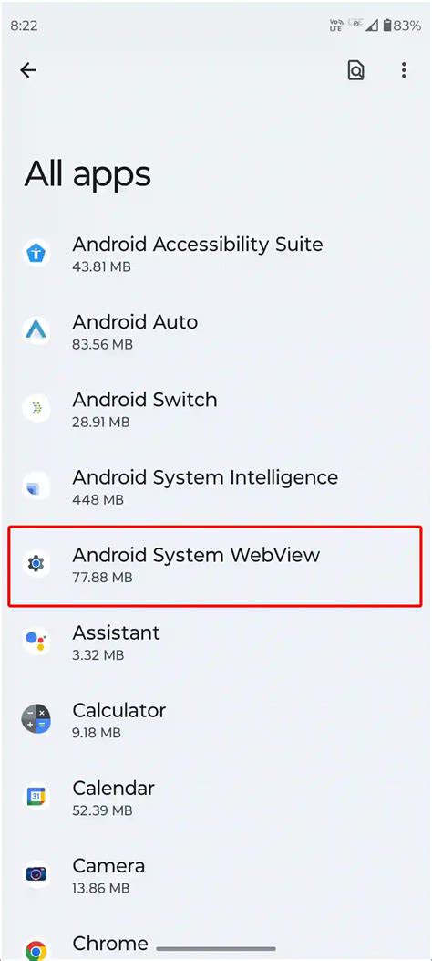 Enable Android view