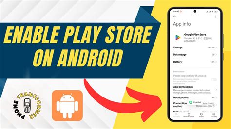 Enable App Google Play Store