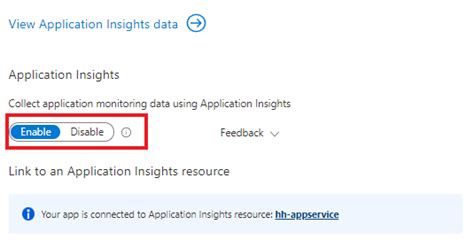 Enable Application Insights In App Service