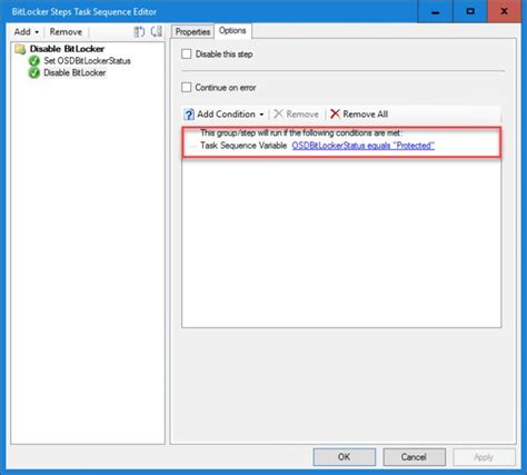 Enable Bitlocker Mdt Task Sequence