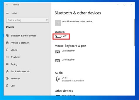 enable bluetooth windows10