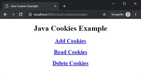 Enable Cookies In Java