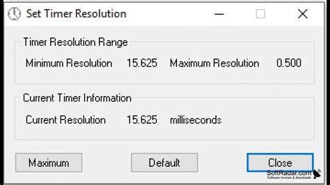 enable custom timer resolution