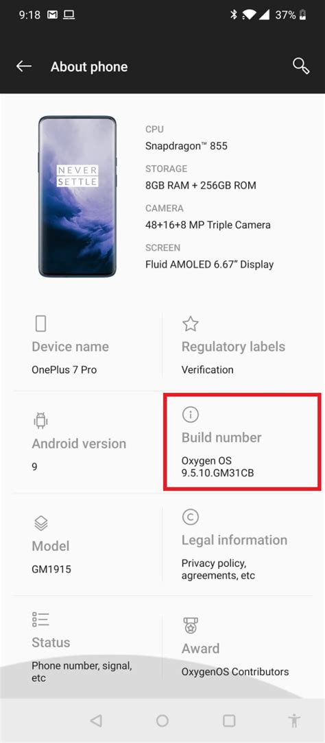 enable developer options android oneplus