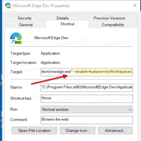 enable features in edge