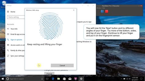 enable fingerprint for domain user windows 10