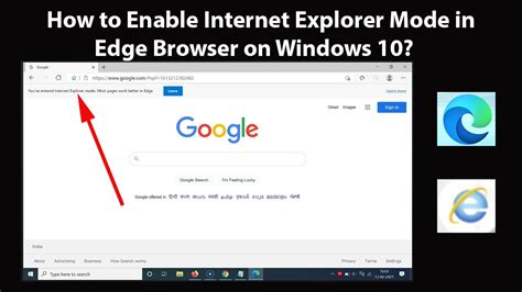 enable internet explorer mode windows 10