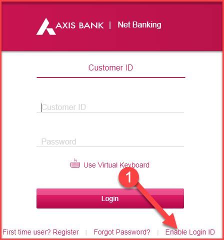 enable login id axis bank