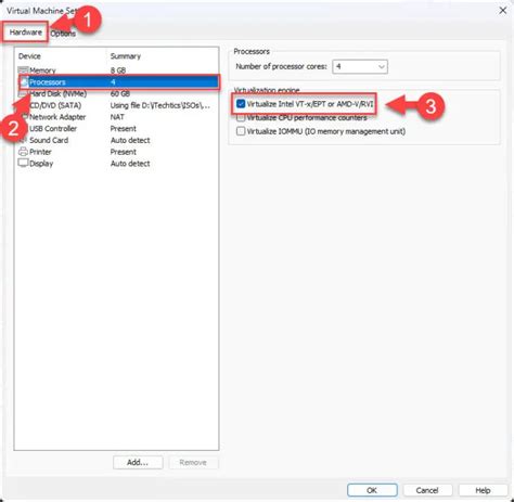 enable nested virtualization vmware
