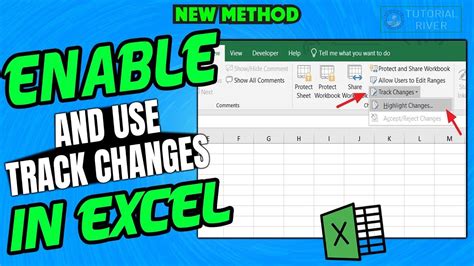 Enable Tracking On Excel