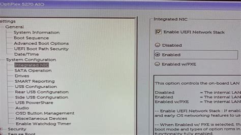 enable uefi network stack meaning