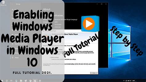 Enable Windows Media Player Windows 10 Powershell