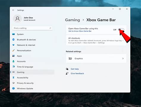 enable xbox game bar setting