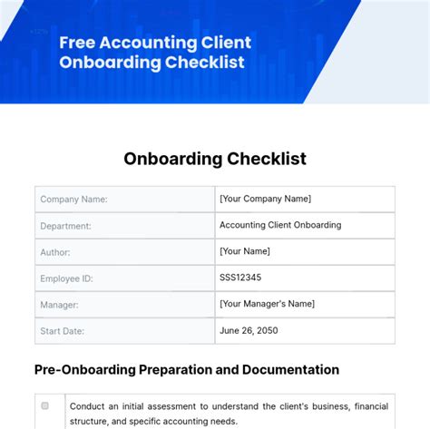 Enaccounting Client Onboarding Checklist Template