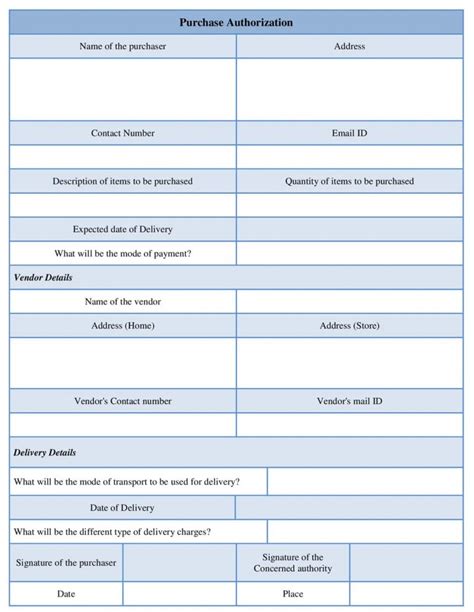 Enach Authorization Form Template Word