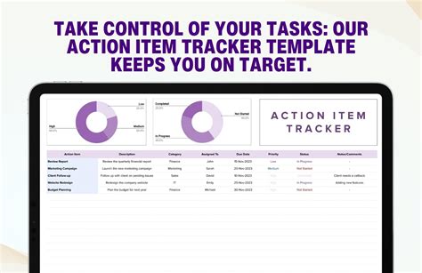 Enaction Item Tracker Template Excel