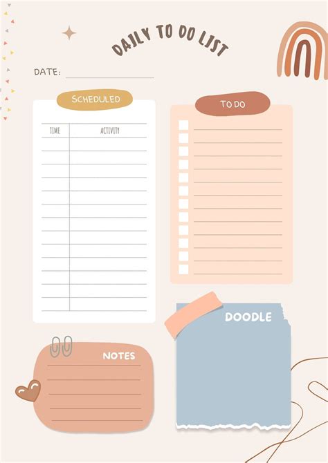 Enadhd To Do List Template
