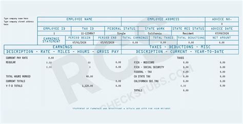 Enadp Check Stubs Template