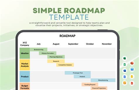 Enagile Roadmap Template Excel