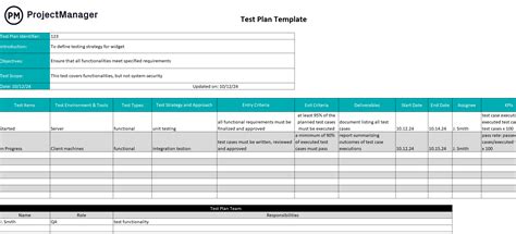 Enagile Test Plan Template