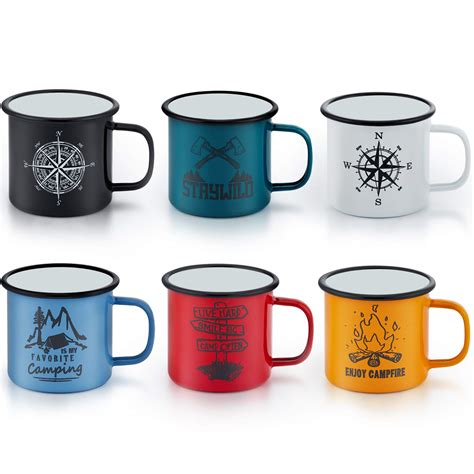 enamel camping cups