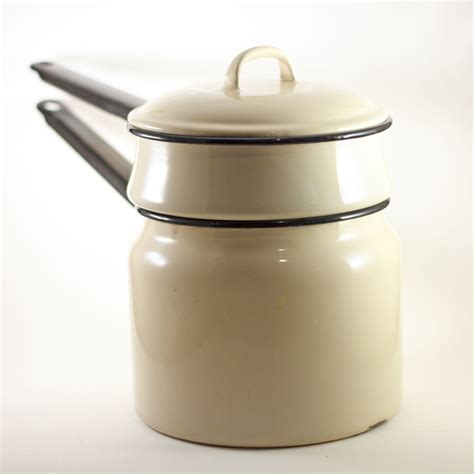 enamel double boiler