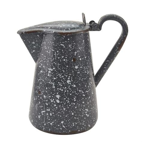 Enamelware Pitcher With Lid