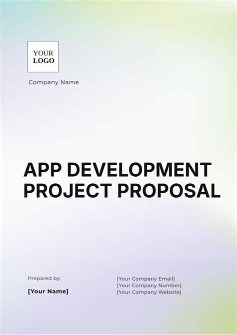 Enapp Development Proposal Template