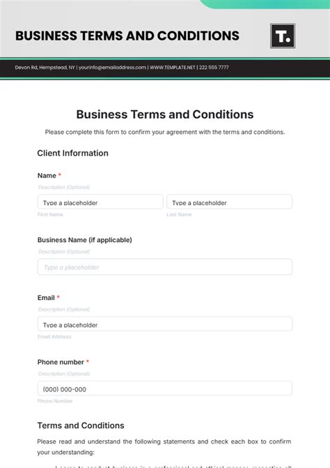 Enapp Terms And Conditions Template