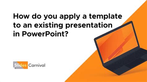 Enapply A Template To An Existing Presentation