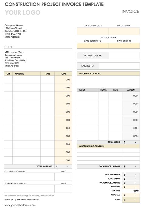 Enarchitecture Invoice Template