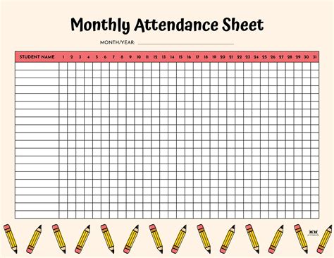 Enattendance Sheet Template