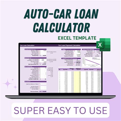 Enauto Loan Excel Template