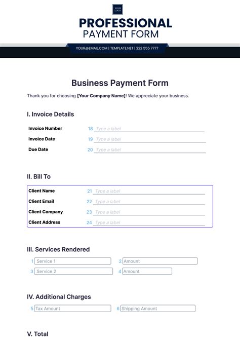 Enautomatic Payment Form Template
