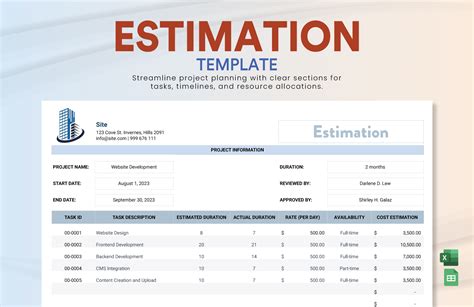 Enautomation Estimation Template