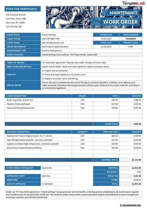 Enautomotive Work Order Template Excel