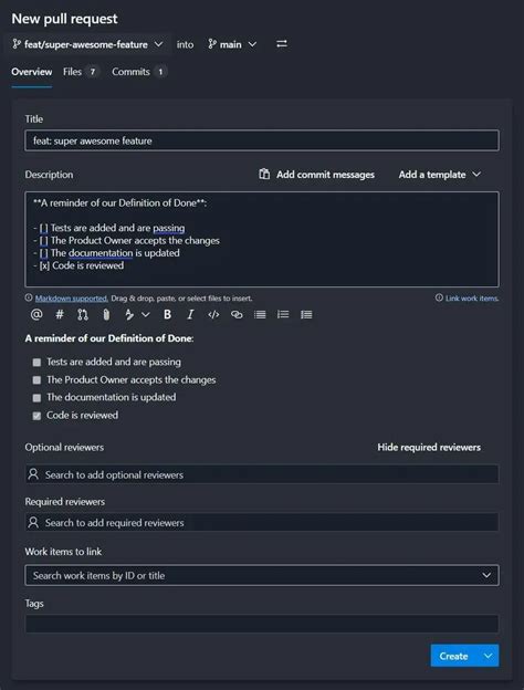 Enazure Devops Pull Request Template