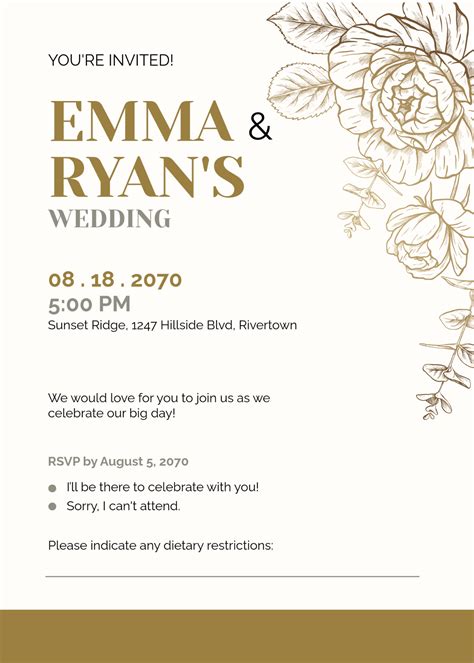 Enbachelorette Invite Template