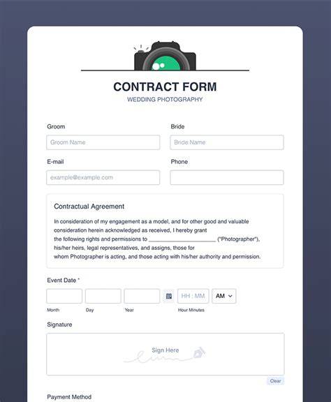 Enbartender Contract Template