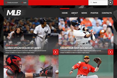 Enbaseball Web Templates