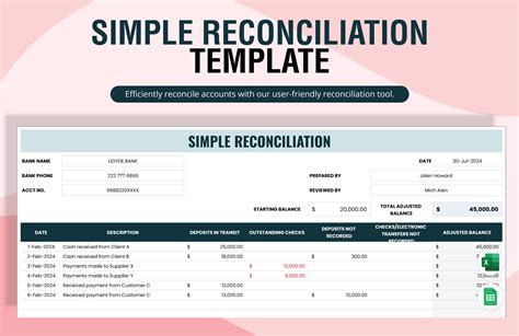 Enbenefit Reconciliation Excel Template