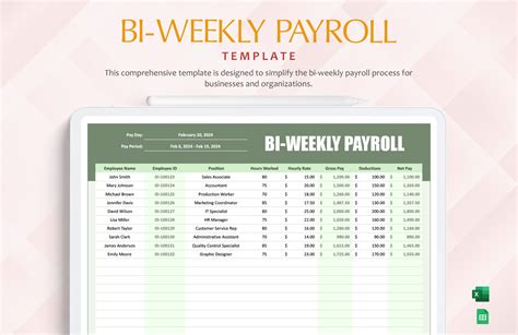 Enbi Weekly Payroll Excel Template