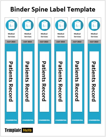 Enbinder Spine Label Template